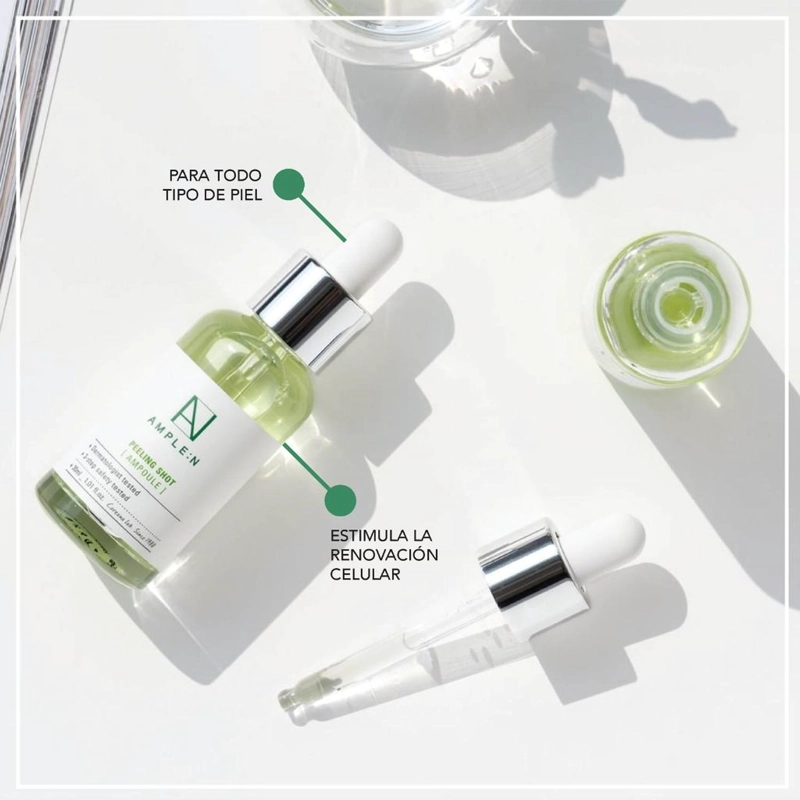 SERUM FACIAL EXFOLIANTE PEELING AMPLEN DE AHA, BHA, PHA 30ML - 3