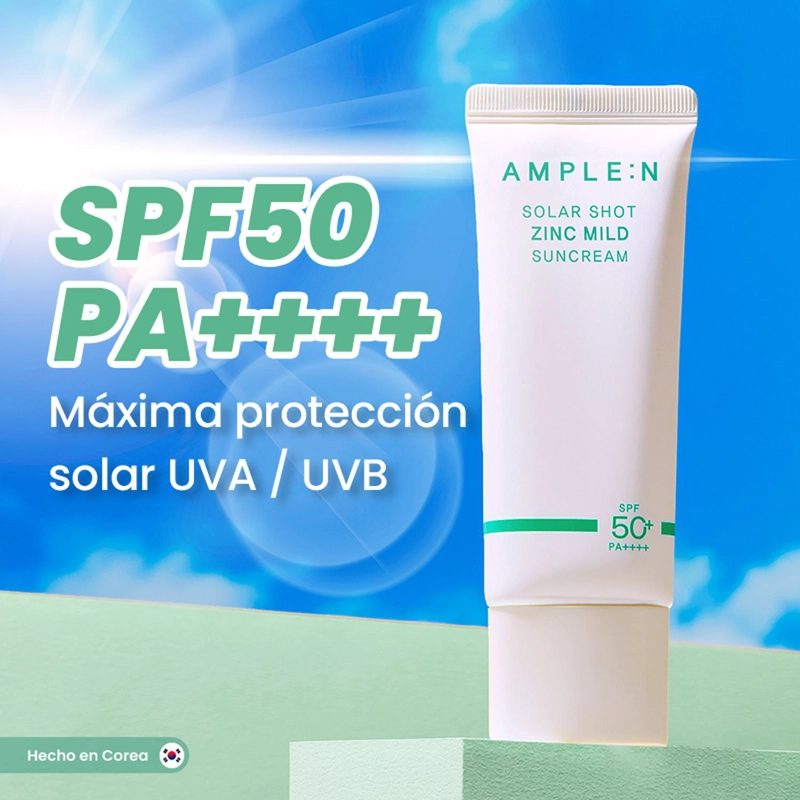 PROTECTOR SOLAR SPF 50PA++++ EN CREMA ZINC AMPLEN  40ML - 3