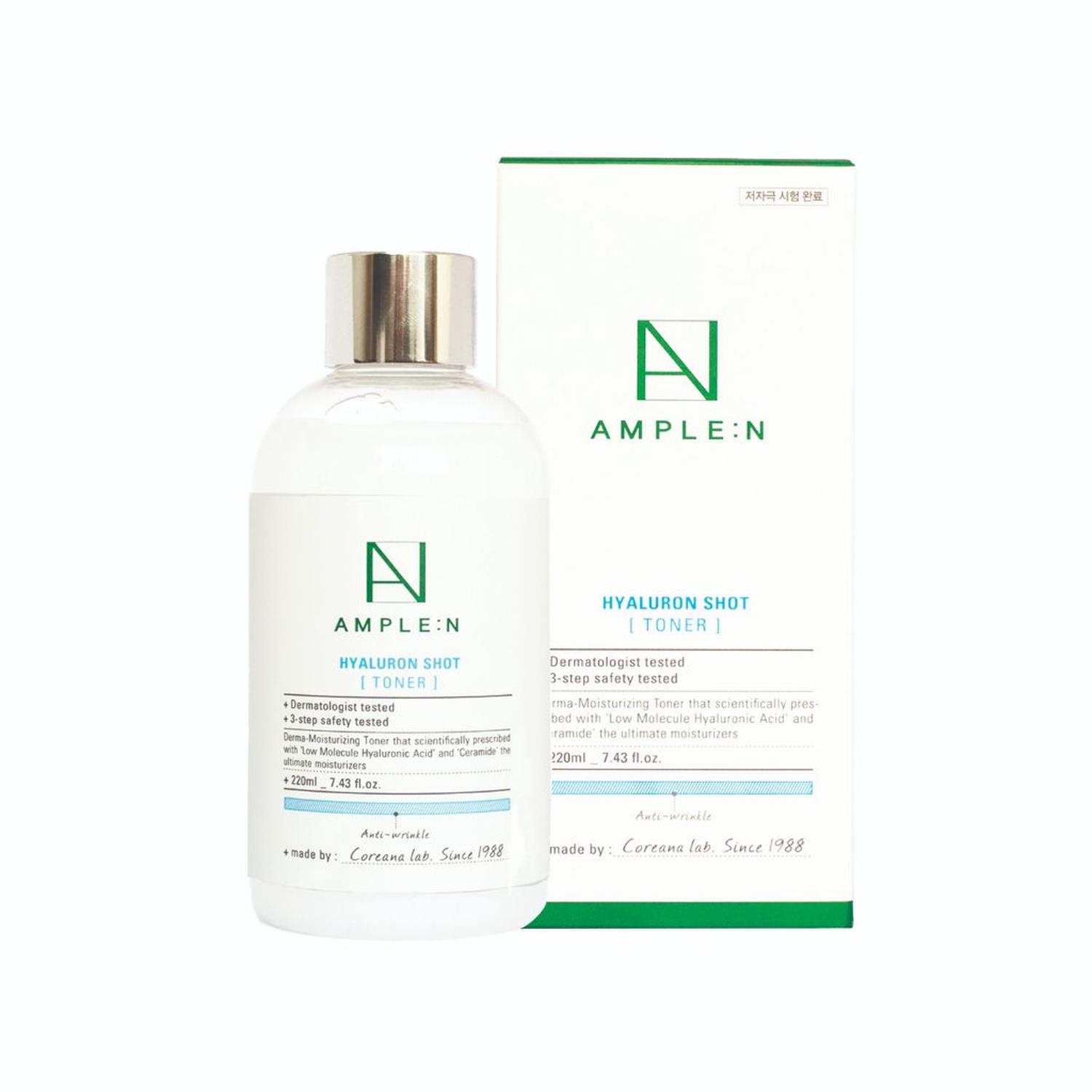 TONICO FACIAL HIDRATANTE AMPLEN ACIDO HIALURONICO 220ML - 2