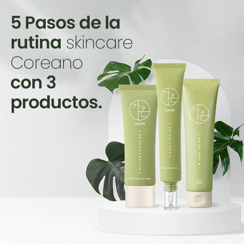 SET COREANO REGALABLE RUTINA COMPLETA FACIAL GAON VEGANA - 3