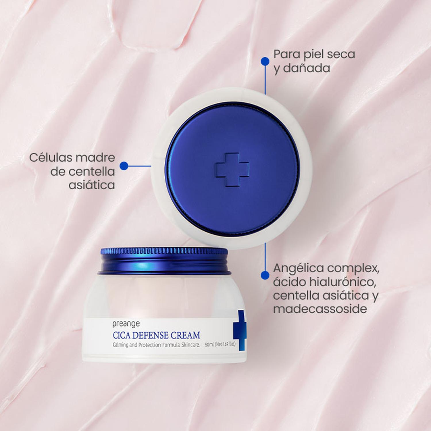 CREMA FACIAL HIDRATANTE REPARADORA PREANGE DOBLE CICA 50ML - 3