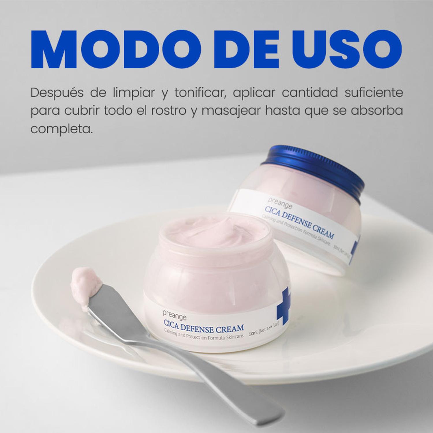 CREMA FACIAL HIDRATANTE REPARADORA PREANGE DOBLE CICA 50ML - 5