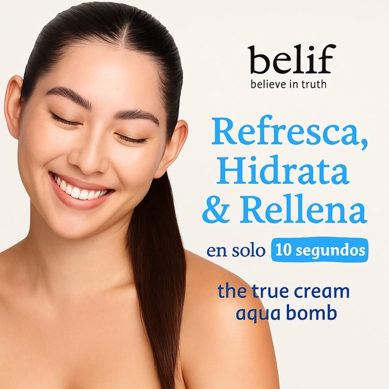 CREMA FACIAL HIDRATANTE EN GEL LIGERA BELIF AQUA BOMB 25 ML - 2
