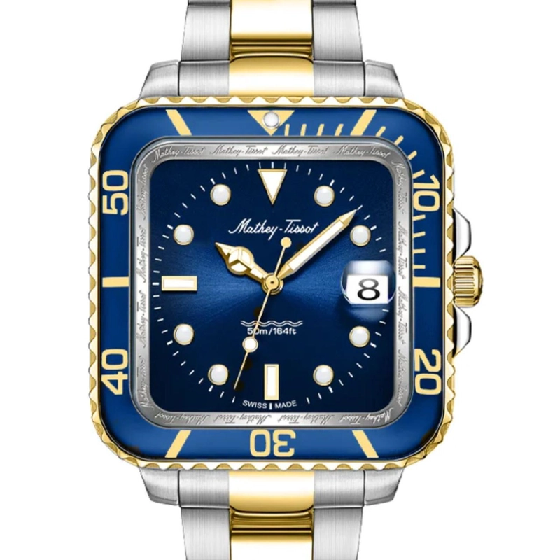 RELOJ MATHEY-TISSOT HOMBRE MATHY VINTAGE SQUARE H902QBBU - 1