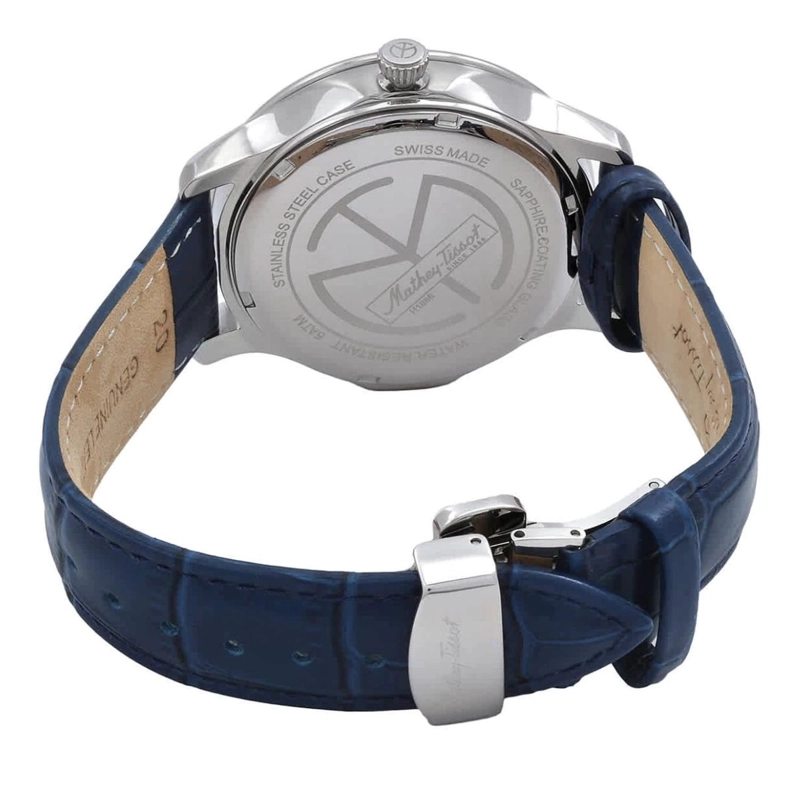 RELOJ MATHEY-TISSOT HOMBRE EDMOND LEATHER H1886QABU - 3