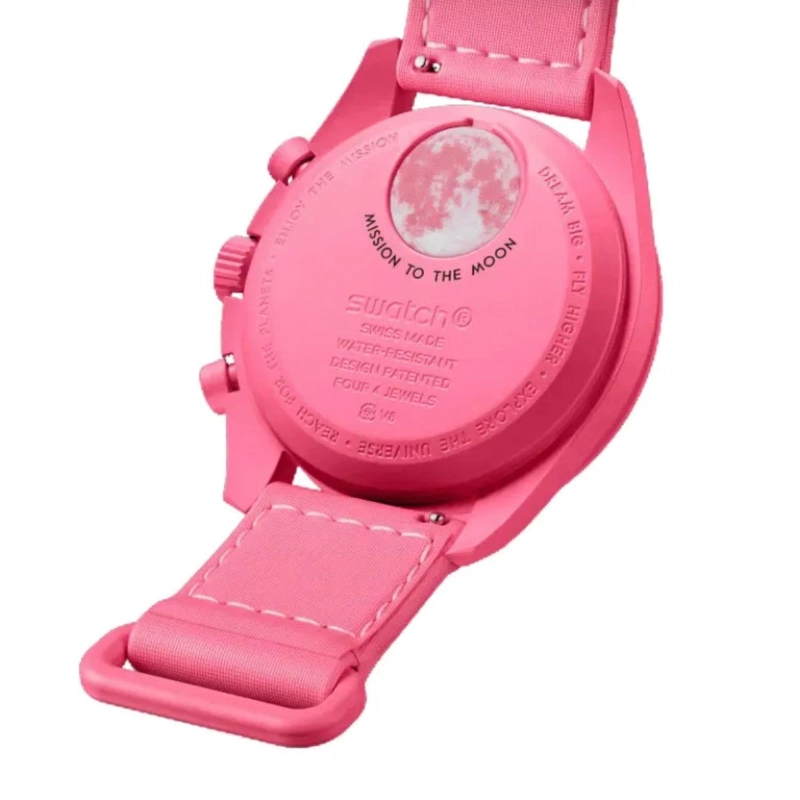 RELOJ SWATCH UNISEX MOONSWATCH MISSION TO THE PINK MOONPHASE - 2