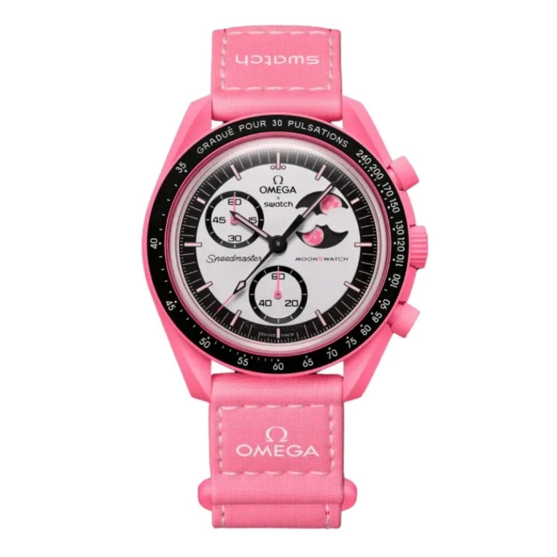 RELOJ SWATCH UNISEX MOONSWATCH MISSION TO THE PINK MOONPHASE - 3