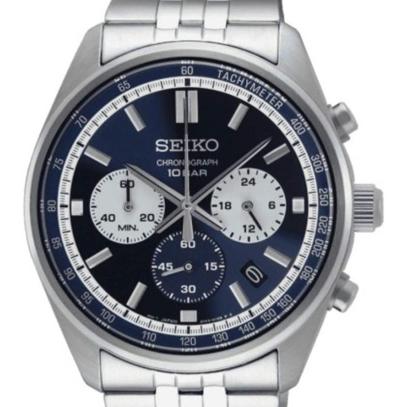 RELOJ SEIKO HOMBRE CRONOGRAFO AZUL SSB427P1 - 2