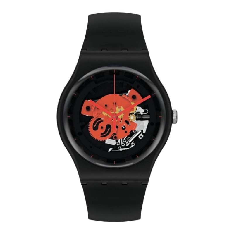 RELOJ SWATCH UNISEX TIME TO RED BIG SO32B110 - 1
