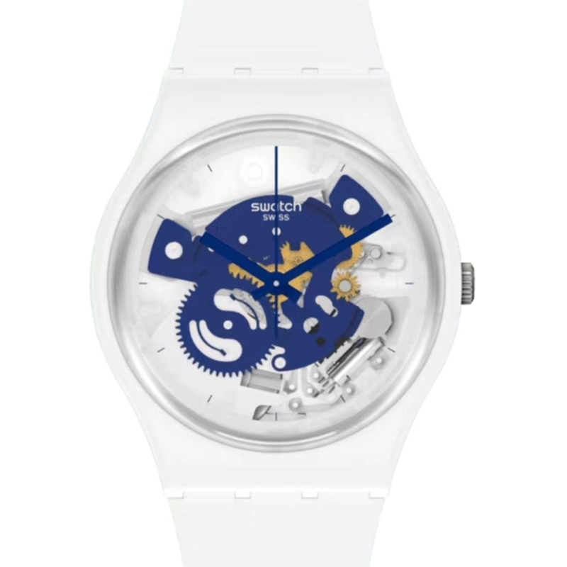 RELOJ SWATCH UNISEX TIME TO BLUE SMALL SO31W103 - 1