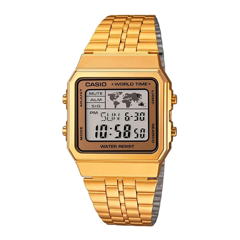 RELOJ CASIO DORADO UNISEX VINTAGE A500WGA-9DF - 1