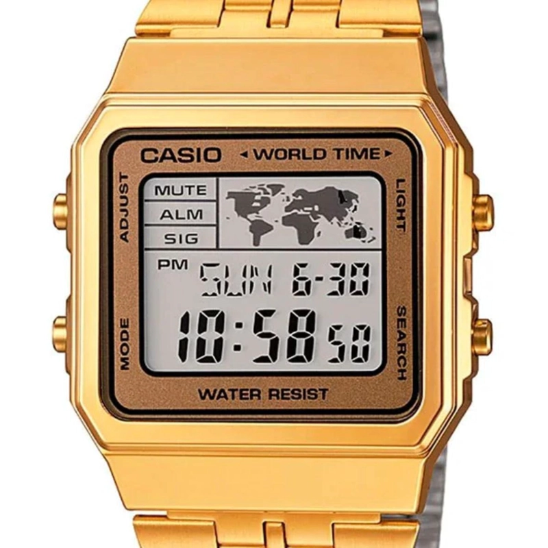 RELOJ CASIO DORADO UNISEX VINTAGE A500WGA-9DF - 3