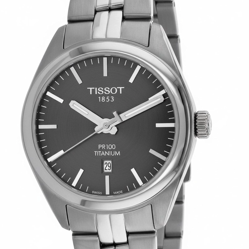 RELOJ TISSOT MUJER PR100 TITANIUM T1012104406100 - 1