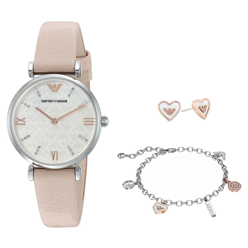 RELOJ EMPORIO ARMANI MUJER SET BRAZALETE AR8039 - 1