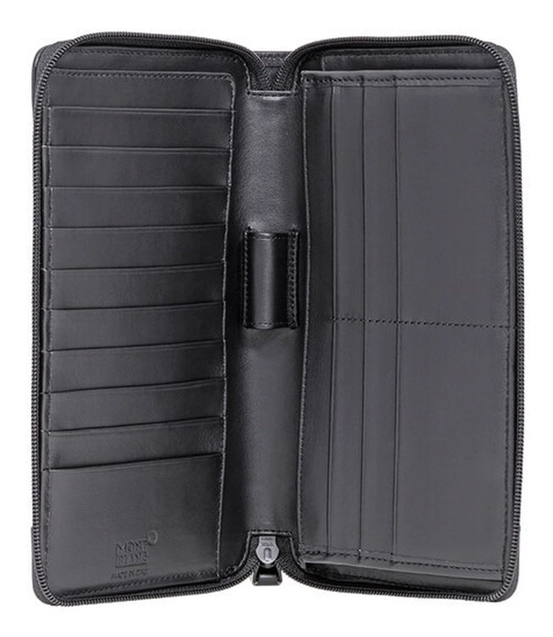 BILLETERA DE VIAJE MONTBLANC NIGHTFLIGHT GRIS OSCURO 113141 - 1