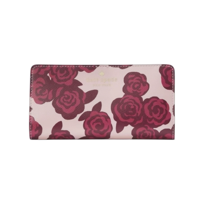 BILLETERA KATE SPADE BRYNN ROSE FLORETS BIFOLD KH747 - 1
