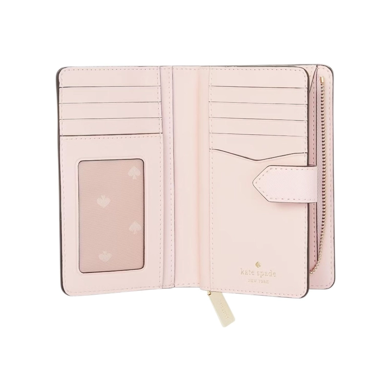 BILLETERA KATE SPADE STACI SAFFIANO BIFOLD WALLET WLR00128-R - 2