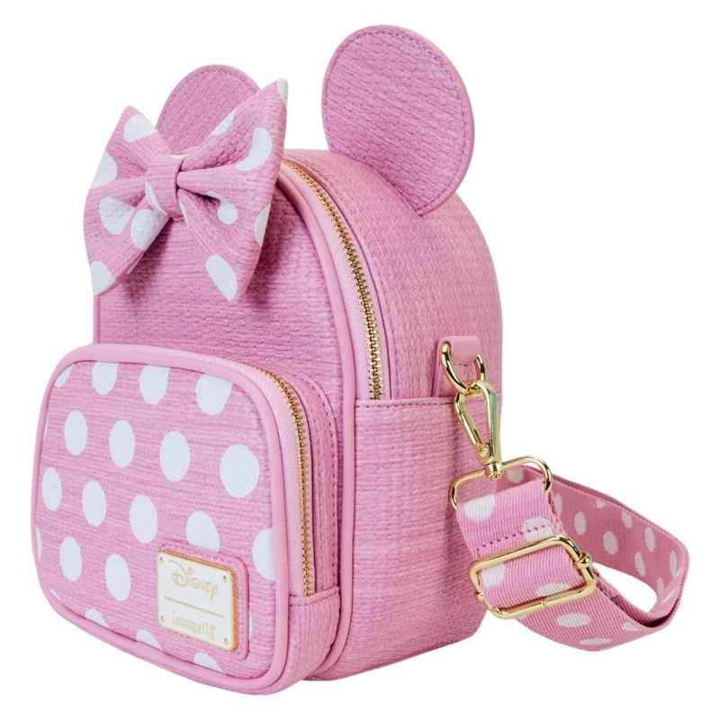 MOCHILA LOUNGEFLY MUJER MINNIE MOUSE WOVEN PINK BOW - 3
