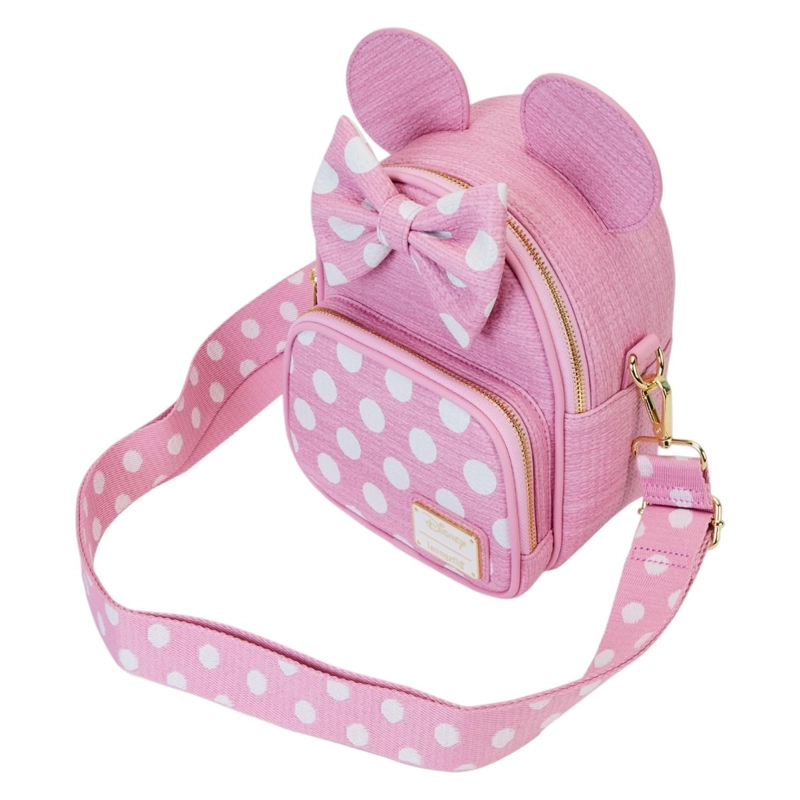 MOCHILA LOUNGEFLY MUJER MINNIE MOUSE WOVEN PINK BOW - 4