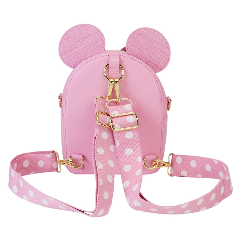MOCHILA LOUNGEFLY MUJER MINNIE MOUSE WOVEN PINK BOW - 5