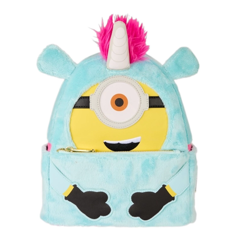MOCHILA MINI LOUNGEFLY MINIONS FLUFFY UNICORN - 1