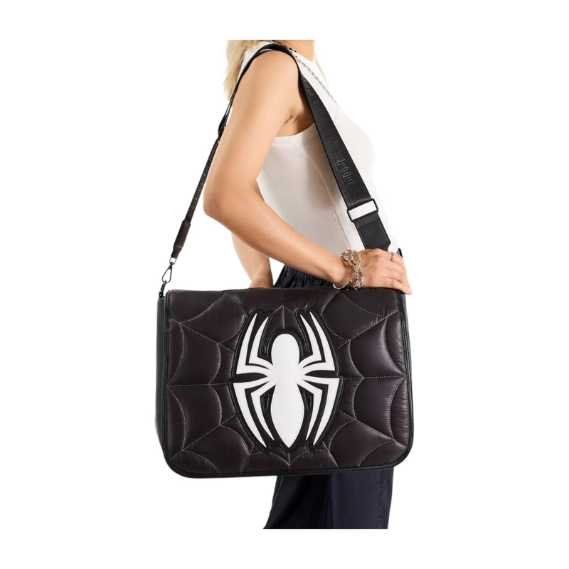 BOLSO LOUNGEFLY HOMBRE SPIDER-MAN BLACK WHITE MESSENGER - 2