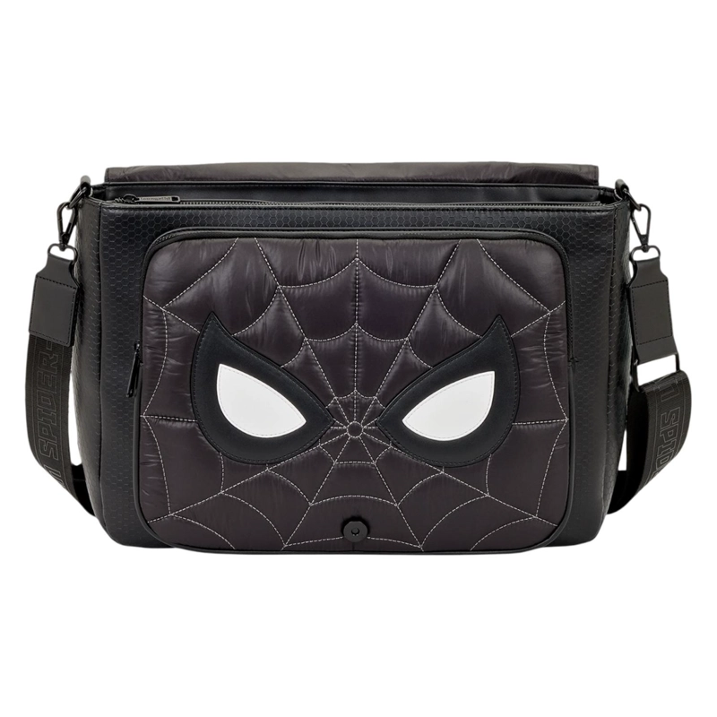BOLSO LOUNGEFLY HOMBRE SPIDER-MAN BLACK WHITE MESSENGER - 3