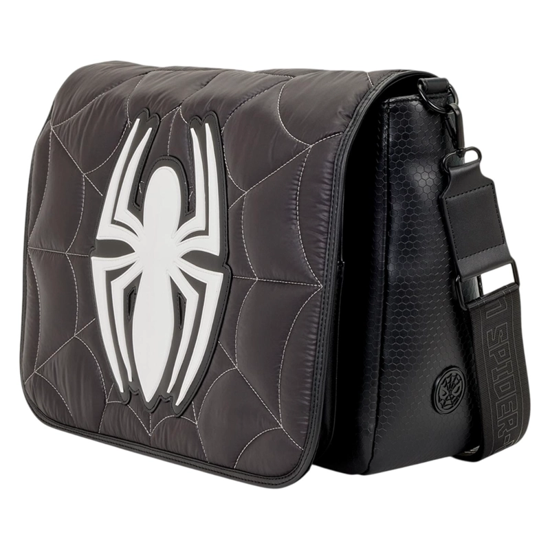BOLSO LOUNGEFLY HOMBRE SPIDER-MAN BLACK WHITE MESSENGER - 4