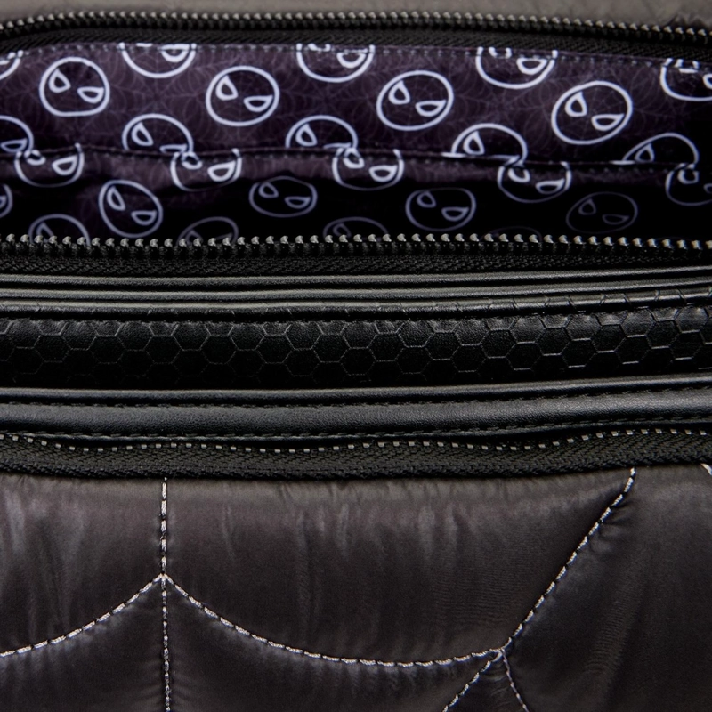 BOLSO LOUNGEFLY HOMBRE SPIDER-MAN BLACK WHITE MESSENGER - 6
