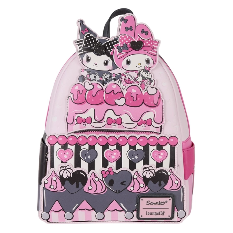 MOCHILA LOUNGEFLY MUJER SANRIO MY MELODY KUROMI CAKE - 1