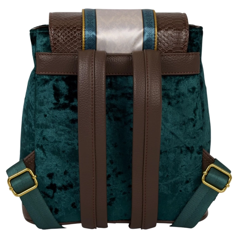 MOCHILA LOUNGEFLY UNISEX HARRY POTTER SLYTHERIN VELVET - 4