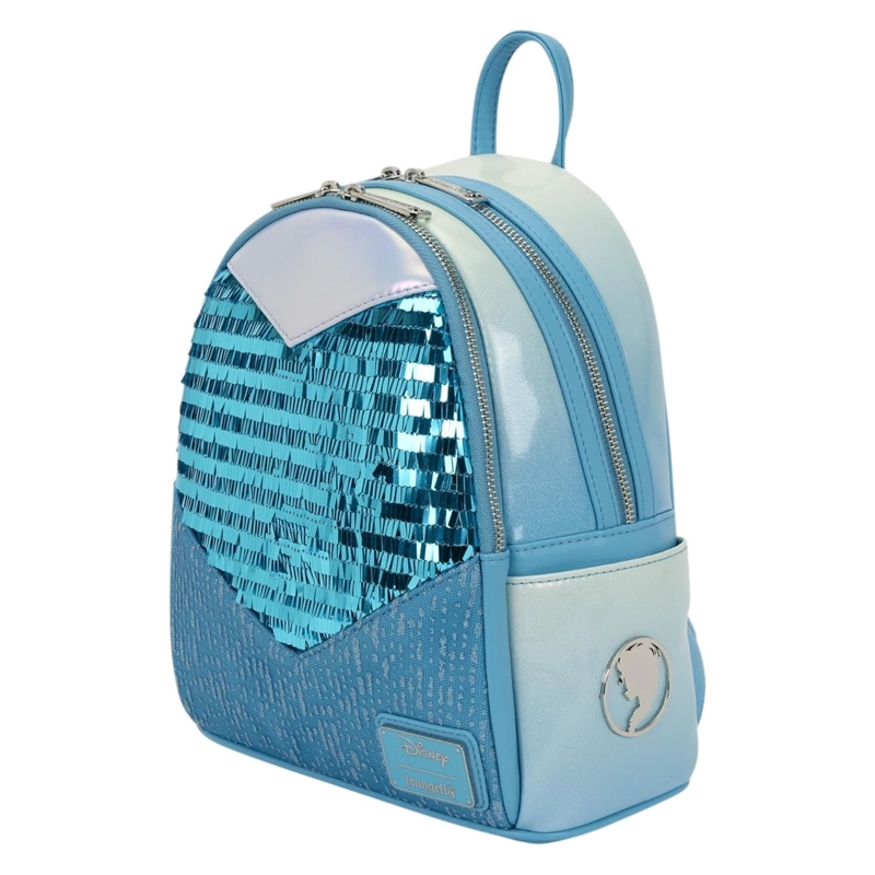 MOCHILA LOUNGEFLY MUJER FROZEN ELSA GLITTER SEQUIN - 3