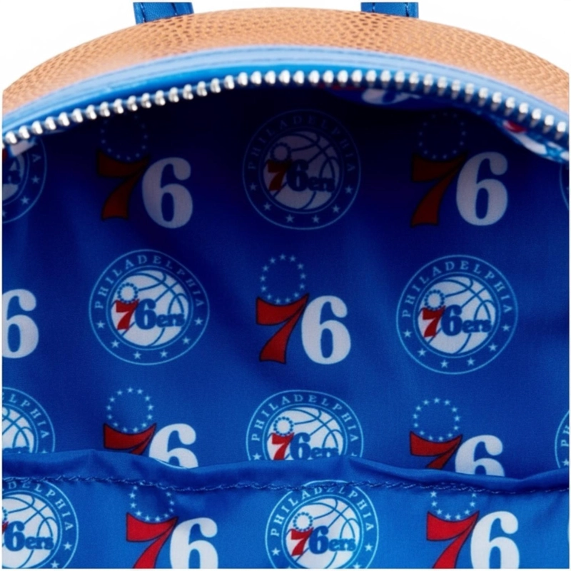 MOCHILA LOUNGEFLY HOMBRE NBA PHILADELPHIA 76ERS LOGO - 4