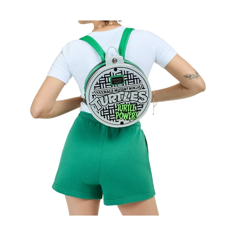 MOCHILA LOUNGEFLY HOMBRE NINJA TURTLES LAIR MANHOLE - 2
