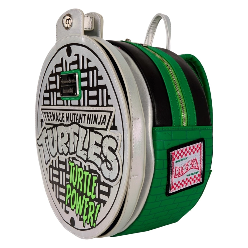 MOCHILA LOUNGEFLY HOMBRE NINJA TURTLES LAIR MANHOLE - 4