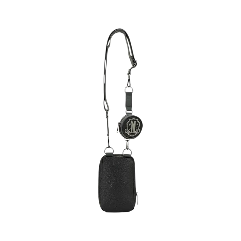 BOLSO LOUNGEFLY MUJER WEDNESDAY BLACK ROSES PHONE - 5