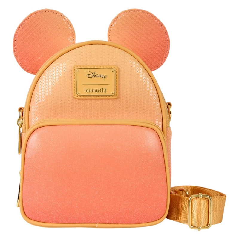 MOCHILA LOUNGEFLY MUJER MICKEY GLITTER SEQUIN SUNSET - 1