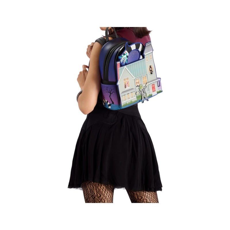 MOCHILA LOUNGEFLY MUJER BEETLEJUICE DEETZ HOUSE GLOW - 2