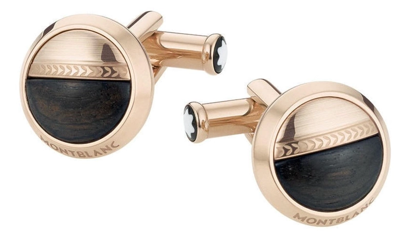 COLLERAS MONTBLANC EDITION DORADO MADERA GRANADILLO 113025 - 1