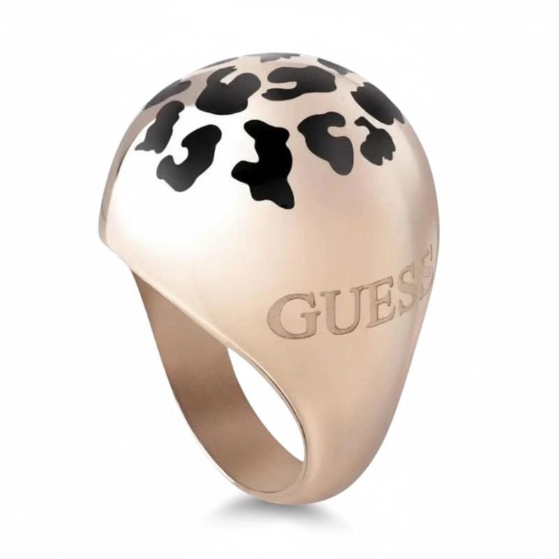 ANILLO GUESS CURVE X ORO ROSA UBR29041 - 3