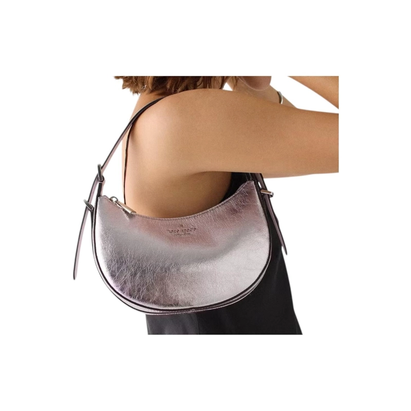 BOLSO KATE SPADE NOVA CRINKLE METALLIC CRESCENT KN205 - 4