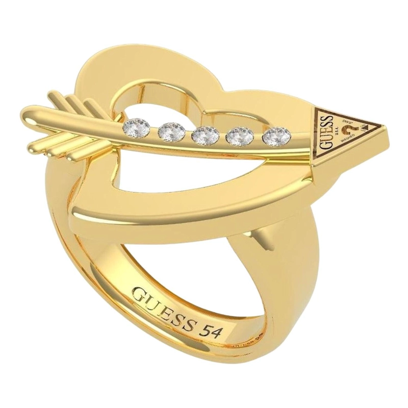 ANILLO GUESS ACROSS MY HEART DORADO UBR79041 - 1