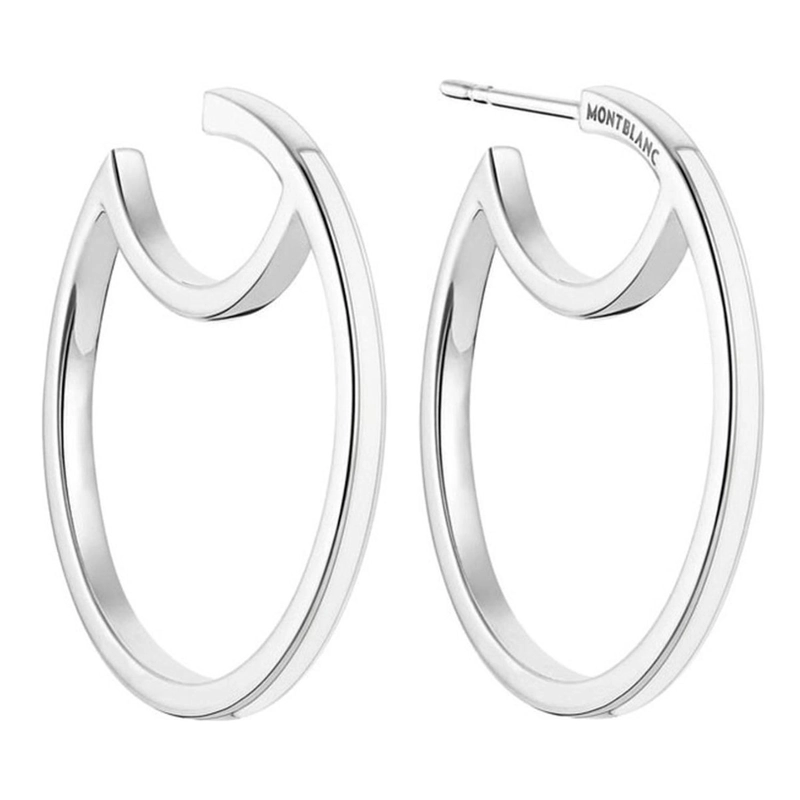 AROS MONTBLANC UNISEX BOHEME CREOLES PLATA 111480 - 1