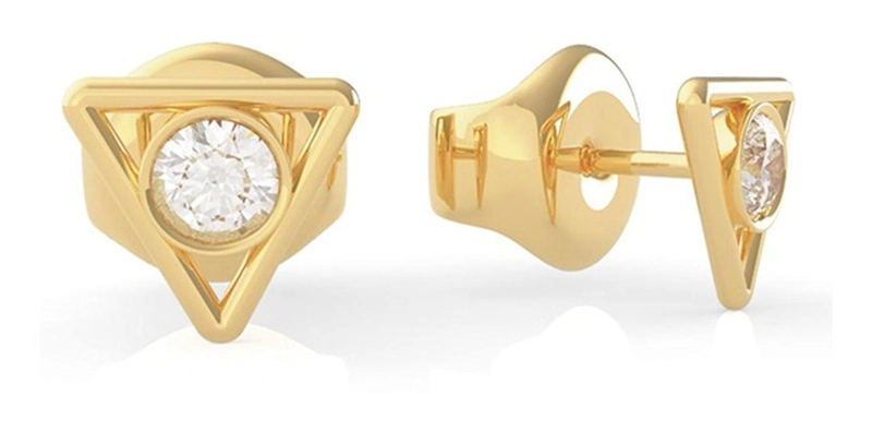 PENDIENTES DE ARO GUESS QUEEN OF HEART BOLETA - 1