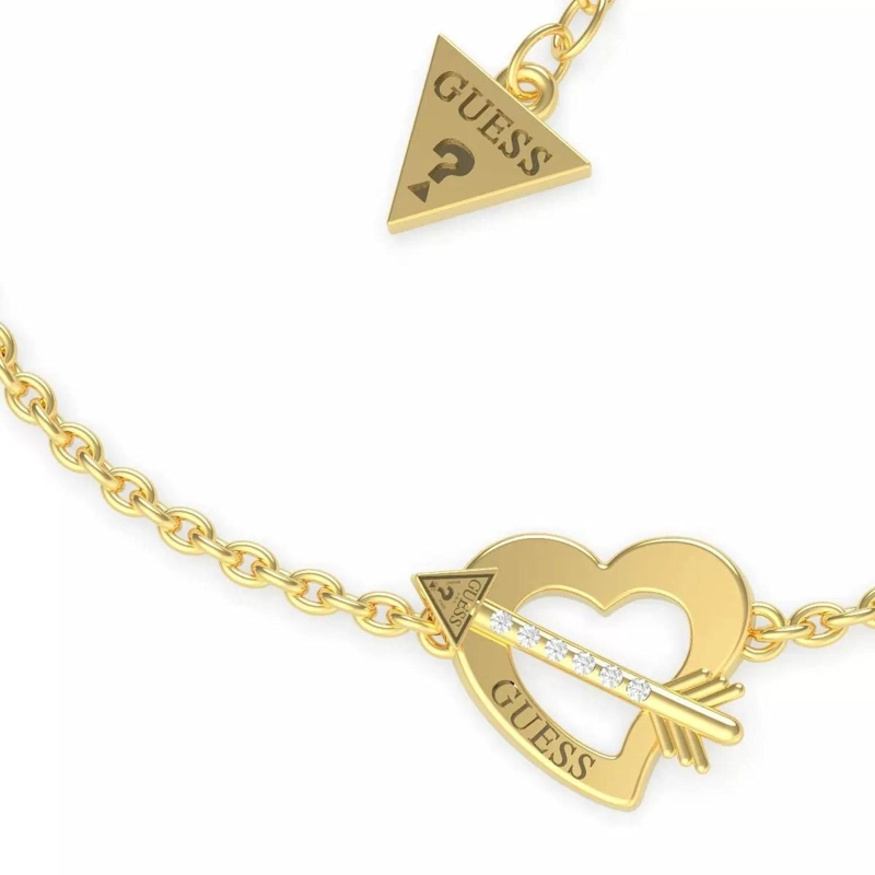 PULSERA GUESS ACROSS MY HEART TALLA L COLOR DORADO - 2
