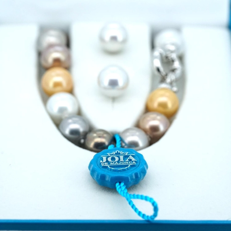 SET COLLAR PERLAS + AROS JOIA DE MAJORCA HECHO EN ESPAÑA - 2