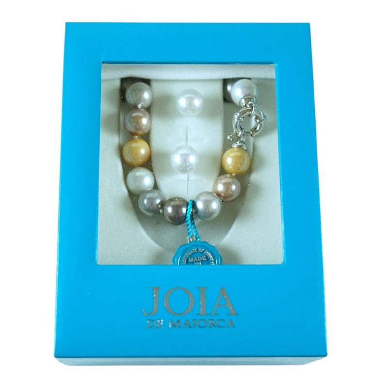 SET COLLAR PERLAS + AROS JOIA DE MAJORCA HECHO EN ESPAÑA - 3