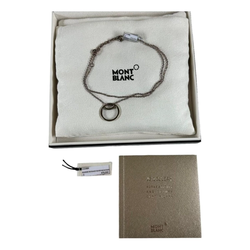 COLLAR MONTBLANC BOHEME PLATA 925 MADE IN ITALY 111484 - 4