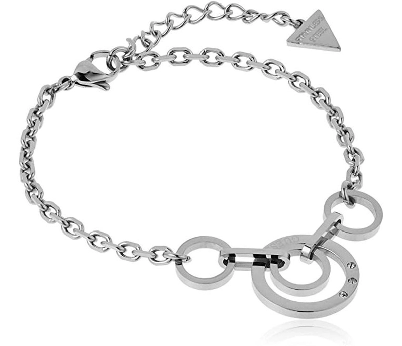 PULSERA GUESS ETERNAL CIRCLES TALLA L COLOR PLATEADO - 1