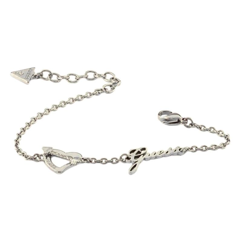 PULSERA GUESS ACROSS MY HEART TALLA S COLOR PLATEADO - 3